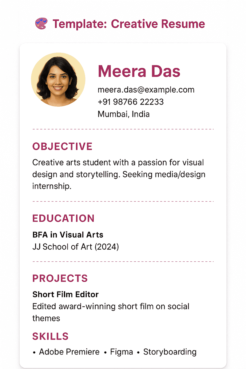 Creative Resume Template