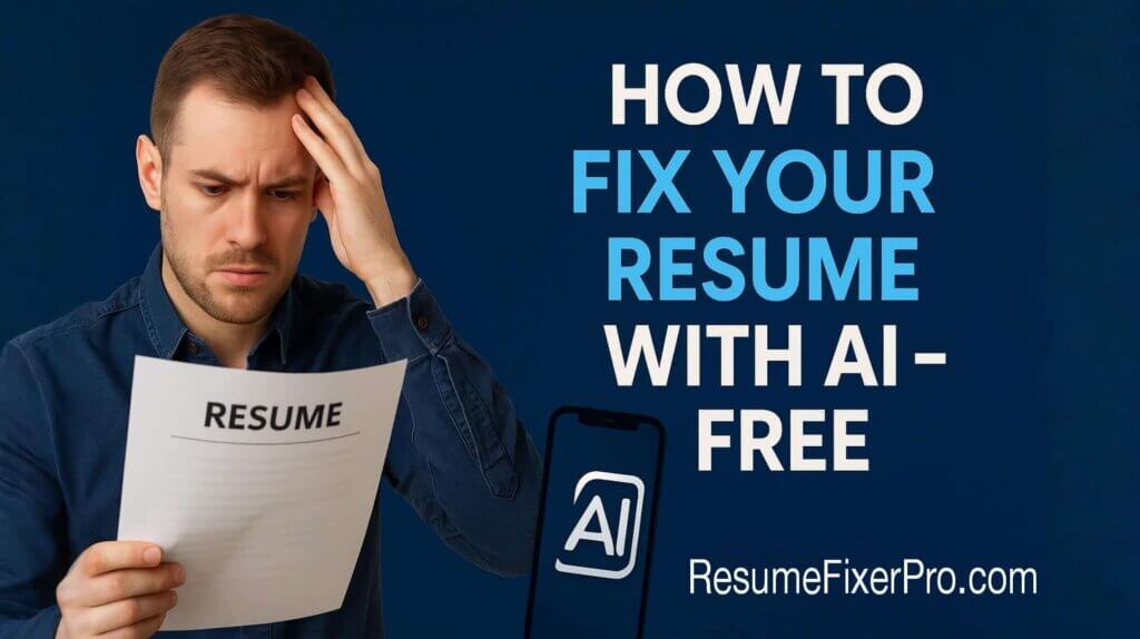 How to Fix My Resume Instantly with AI – Free & Easy