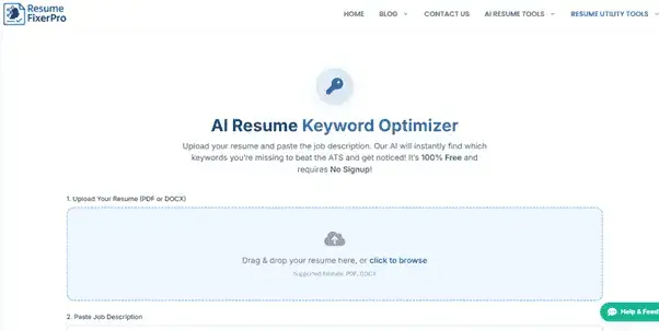resumefixerpro keywords optimizer ai tool